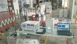 CA888亚洲城集团为宁波电器公司调试无局放试验装置