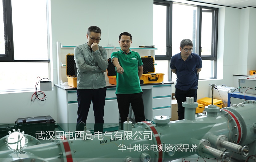CA888亚洲城集团GDYT局放试验装置受到上海成套厂客户考察